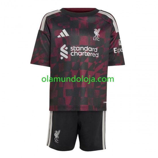 Camisola Liverpool Criança Equipamento Terceiro 2026-2027 Manga Curta